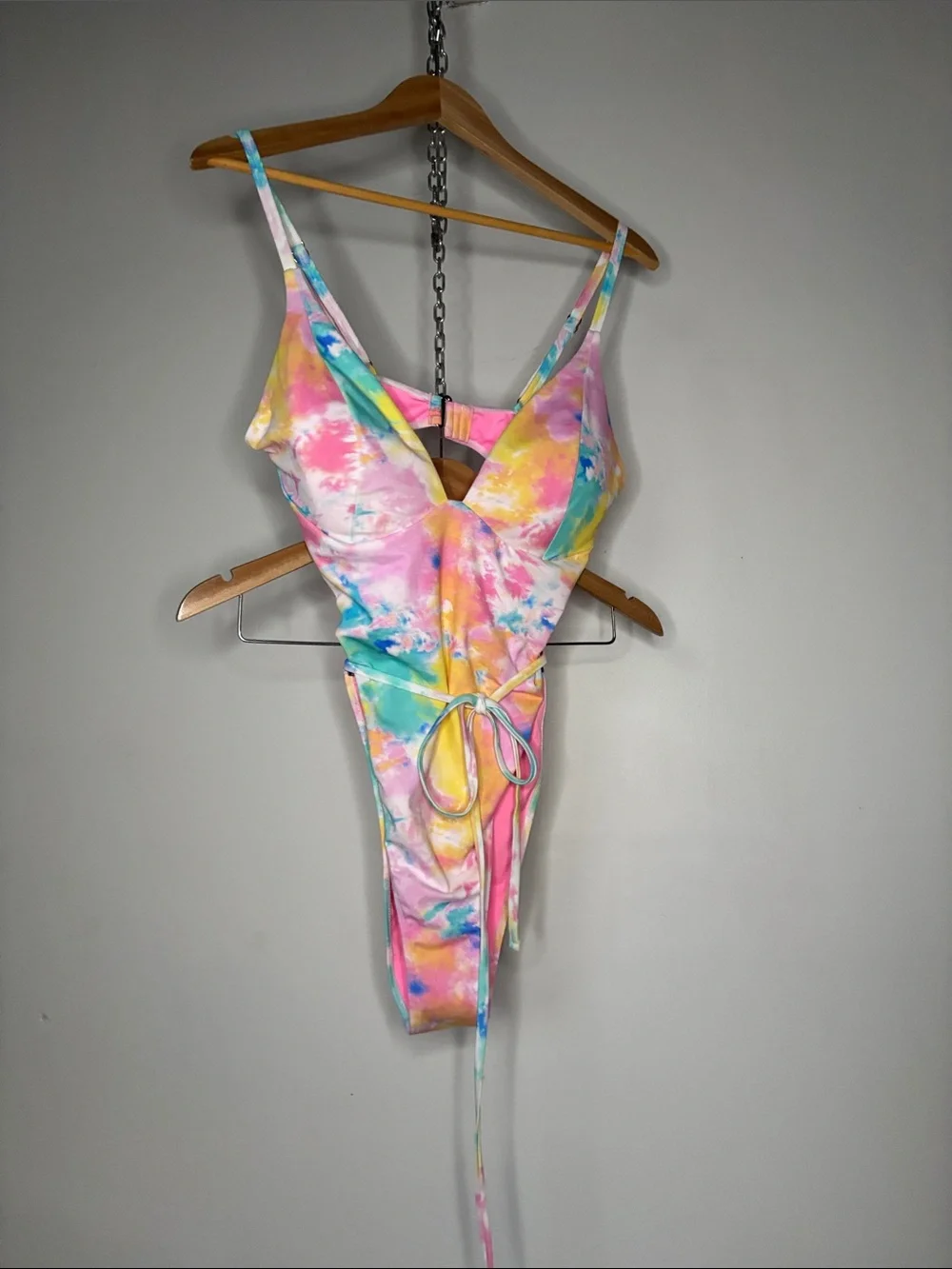 Camille Kostek Sydney Adjustable Monokini in Punk Sorbet